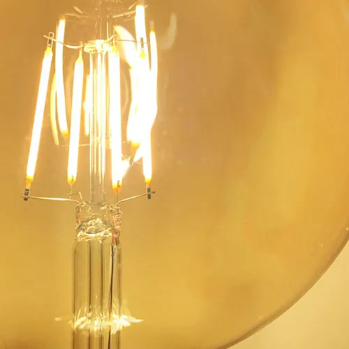 E27 LED-Lampe, Filament G125, 6 W, 2200 K, weiß, dimmbar