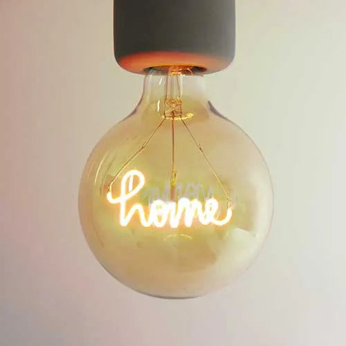 E27 LED-Glühbirne, Filament G125 Home, 2,5 W, 2100 K, bernsteinfarben, dimmbar