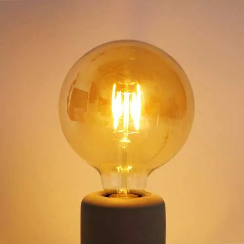 E27 LED-Lampe, Filament G125, 6 W, 2200 K, weiß, dimmbar