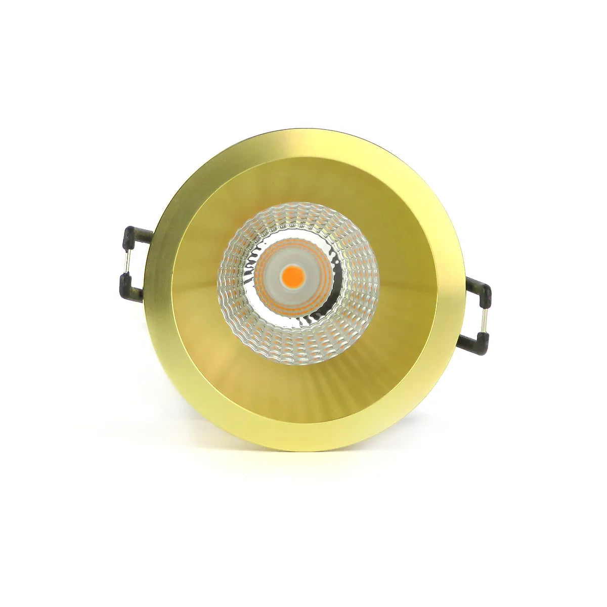 Goldener LED-Einbaustrahler 5W 3000K Warmweiß ⌀80mm Blendfrei