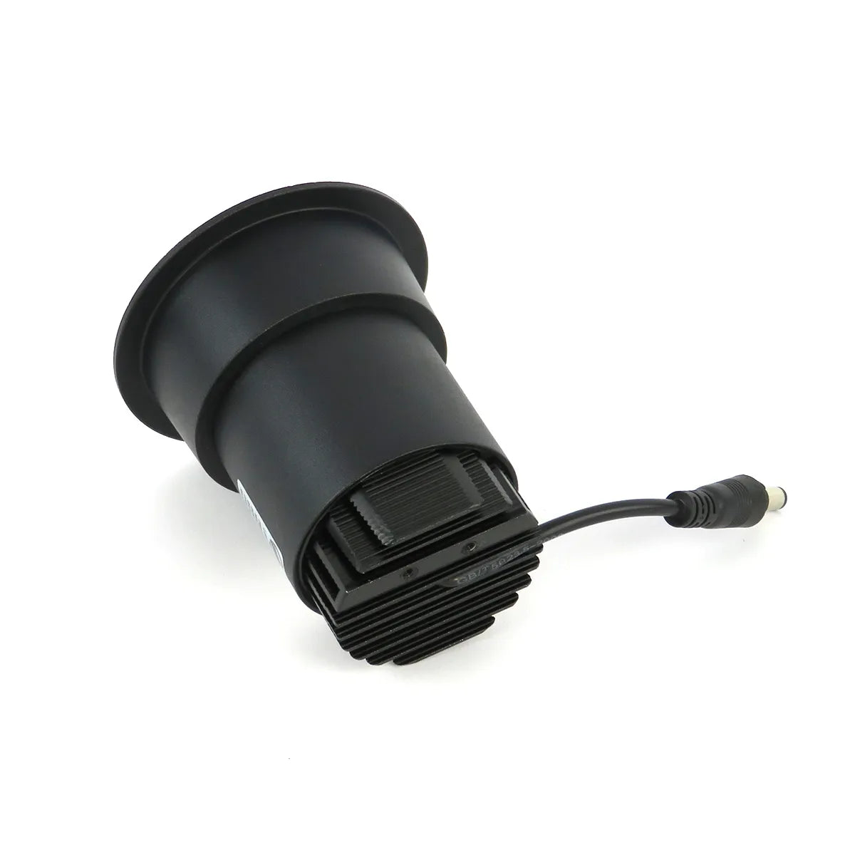 Schwarzer LED-Einbaustrahler 5W 3000K Warmweiß ⌀80mm Blendfrei