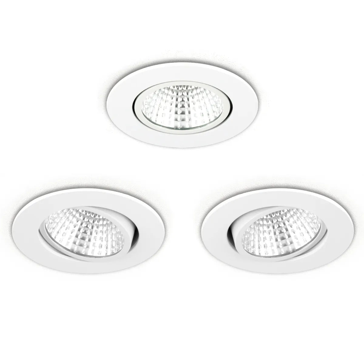 LED-Einbaustrahler 5W ⌀85mm dimmbar schwenkbar