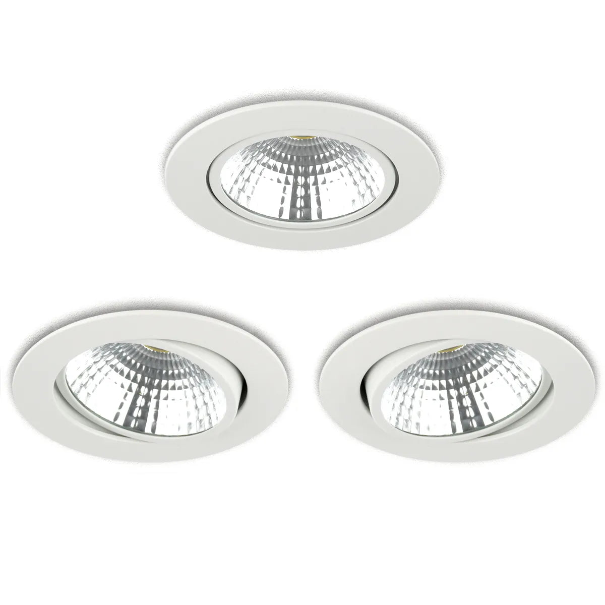 LED-Einbaustrahler 7W ⌀110mm dimmbar schwenkbar