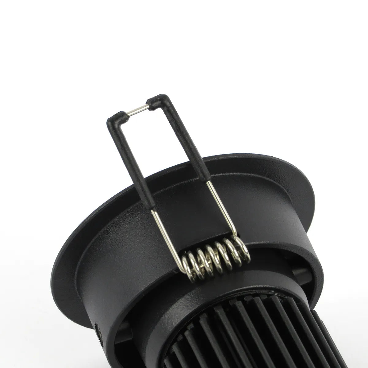 Schwarzer LED-Einbaustrahler 5W 3000K Warmweiß ⌀70mm kippbar