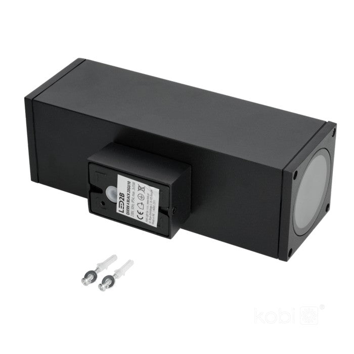 LED Wandleuchte bi-direktional 260mm quadratisch GU10 IP54