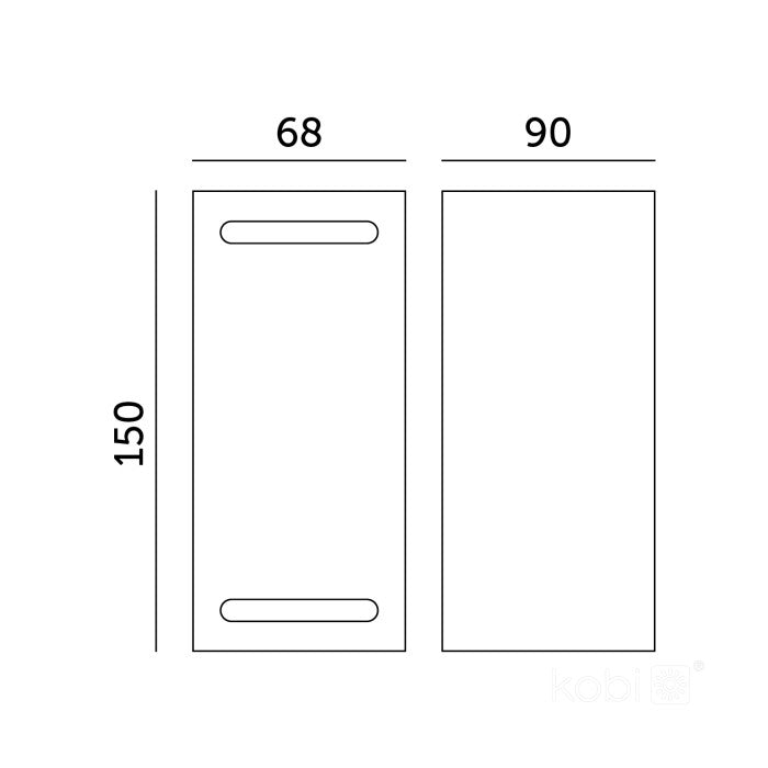 LED Wandleuchte bi-direktional 150mm GU10 IP54