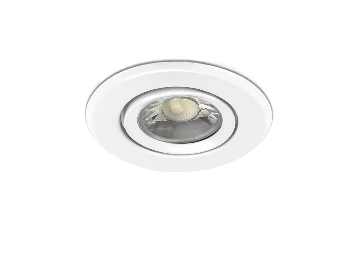 LED-Einbauleuchte GU10 IP20 ⌀88mm schwenkbar