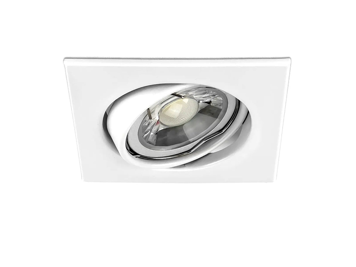 LED-Einbauleuchte GU10 IP20 86x86mm schwenkbar