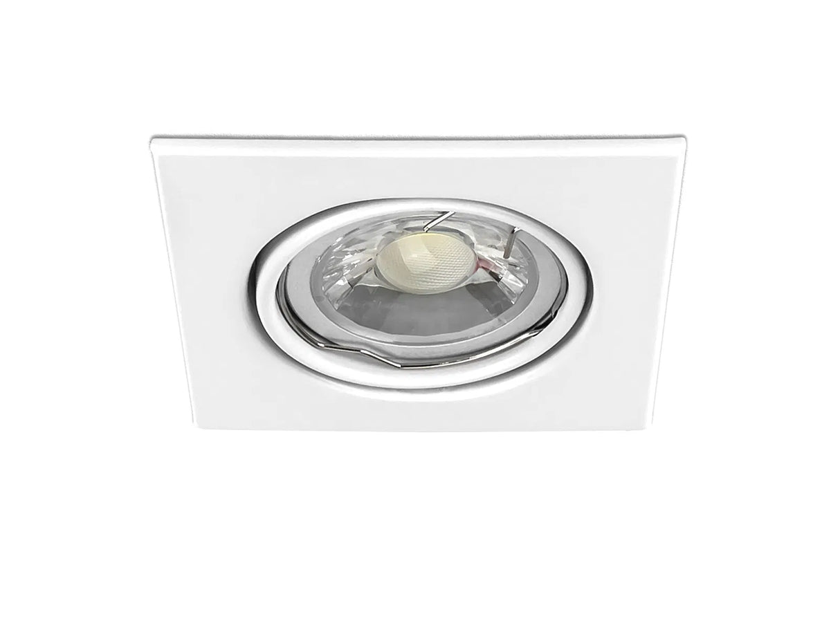 LED-Einbauleuchte GU10 IP20 86x86mm schwenkbar