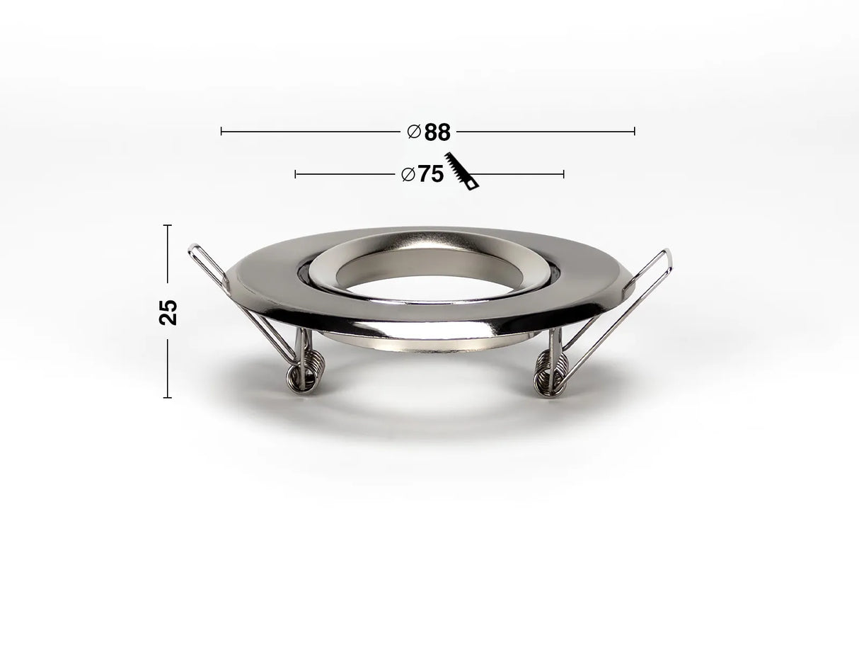 LED-Einbauleuchte GU10 IP20 ⌀88mm schwenkbar