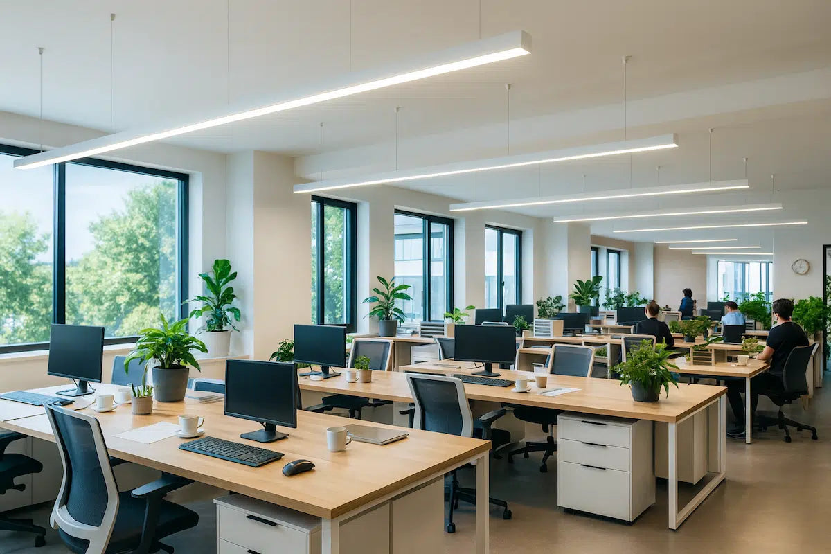 Hängende LED-Lichtleiste Schwarz 60cm 18W Anschließbar