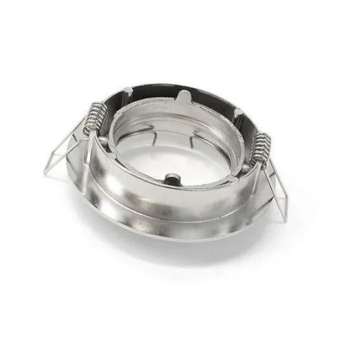 LED Einbauleuchte GU10 IP20 silber ⌀84mm schwenkbar