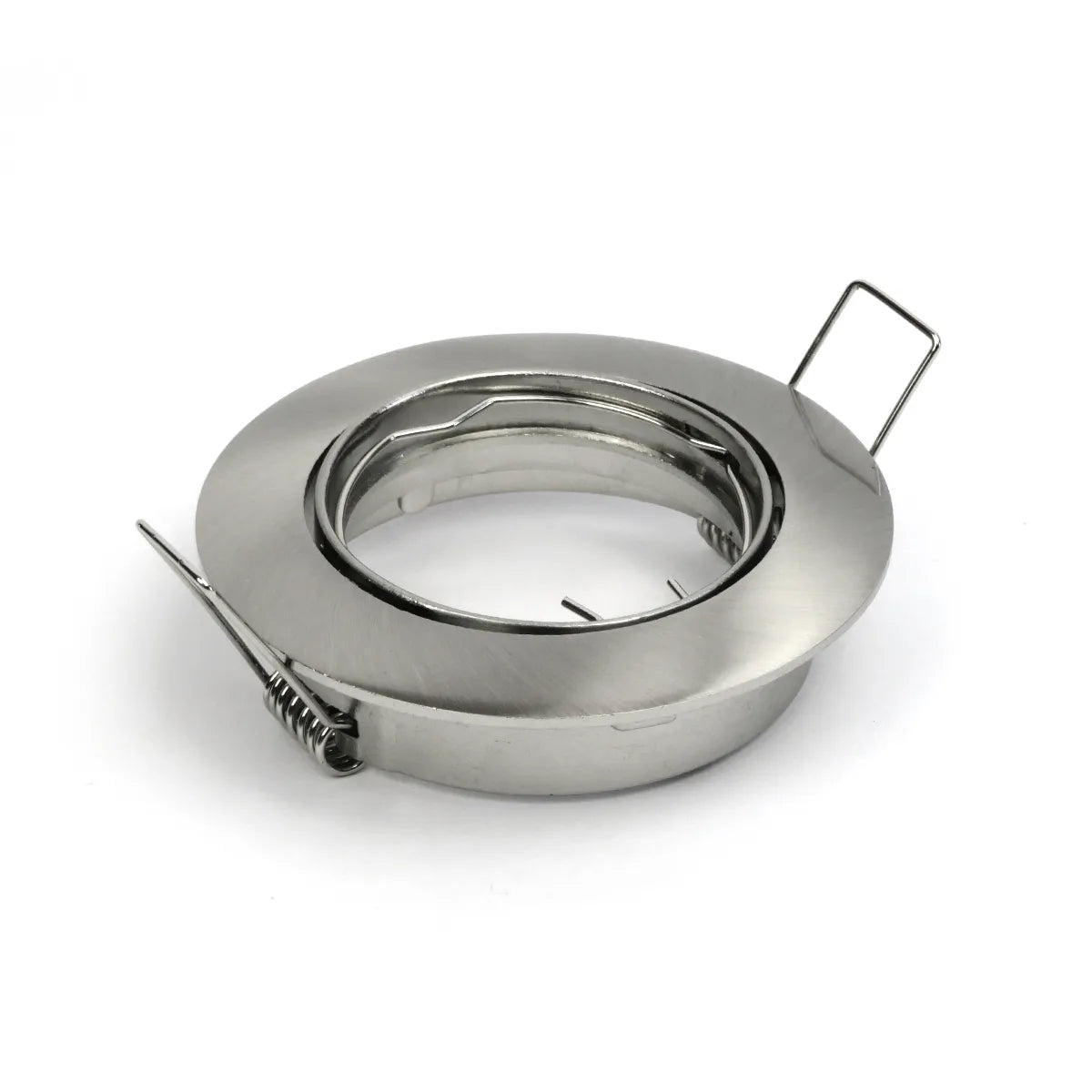 LED Einbauleuchte GU10 IP20 silber ⌀84mm schwenkbar
