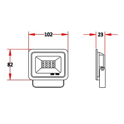 LED-Fluter 10W IP66 Wasserdicht