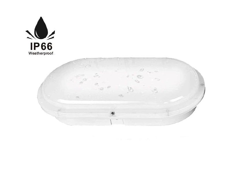 LED Bulkhead 212x113mm Oval 15W | IP66