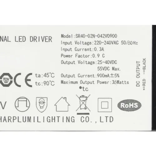 LED-Treiber Basic 36W 800mA / 40W 900mA / 45W 1050mA