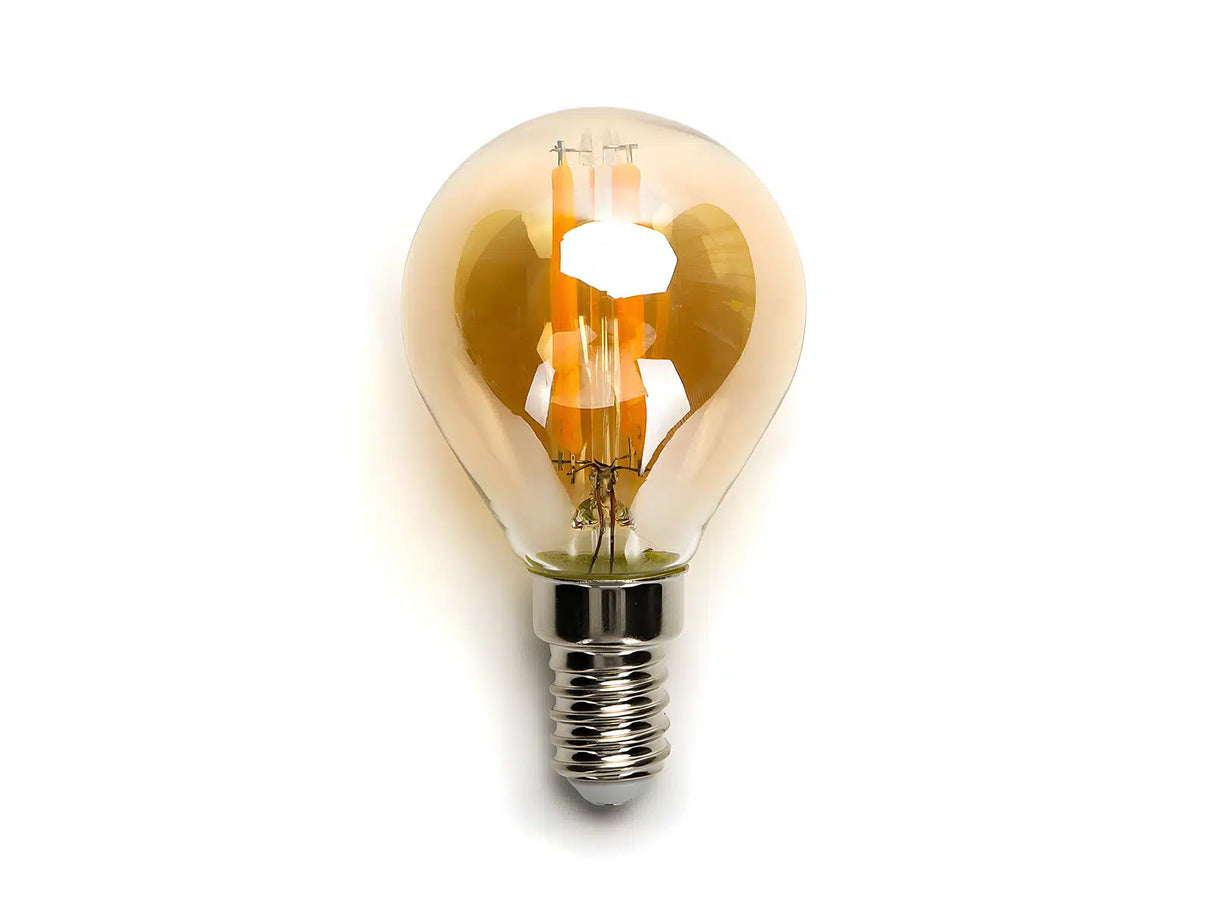 E27 LED-Lampe Filament P45 4W 2200K Bernstein dimmbar