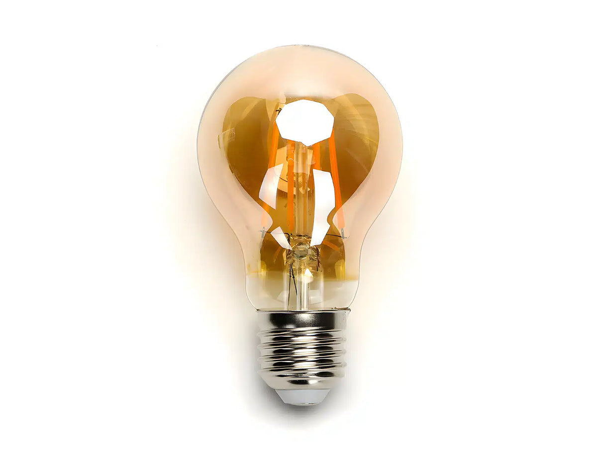 E27 LED-Lampe, Filament A60, 5 W, 2200 K, dimmbar