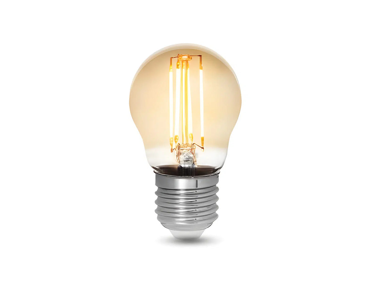 E27 LED-Lampe Filament P45 4W 2200K Bernstein dimmbar