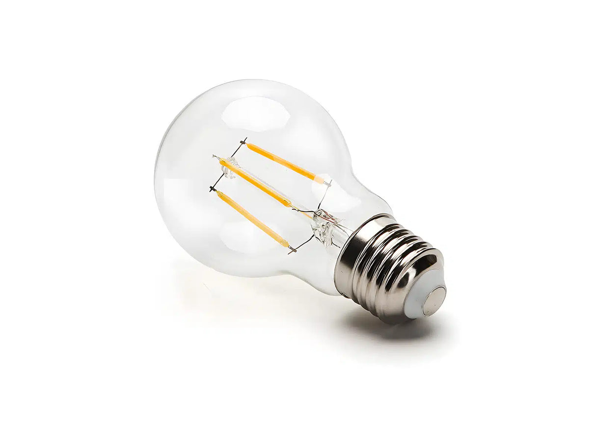 E27 LED-Lampe, Filament A60, 5 W, 2200 K, dimmbar