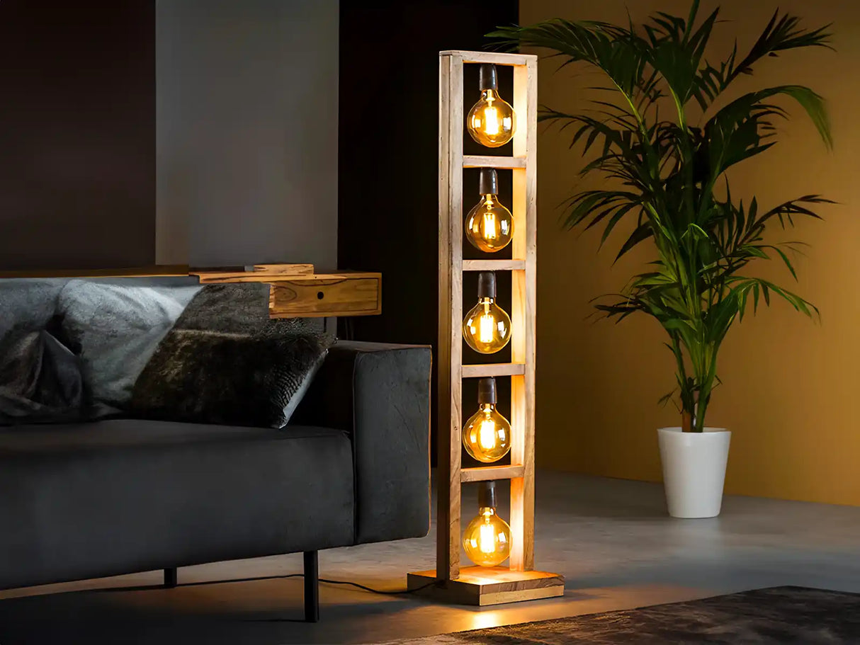 E27 LED-Lampe, Filament G125, 6 W, 2200 K, weiß, dimmbar