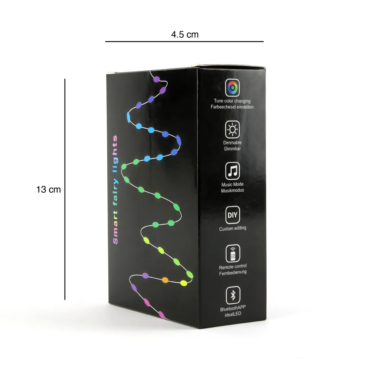 Intelligente LED-Weihnachtsbeleuchtung, Lichterkette RGB, 10 Meter, App-Steuerung, 5 Watt