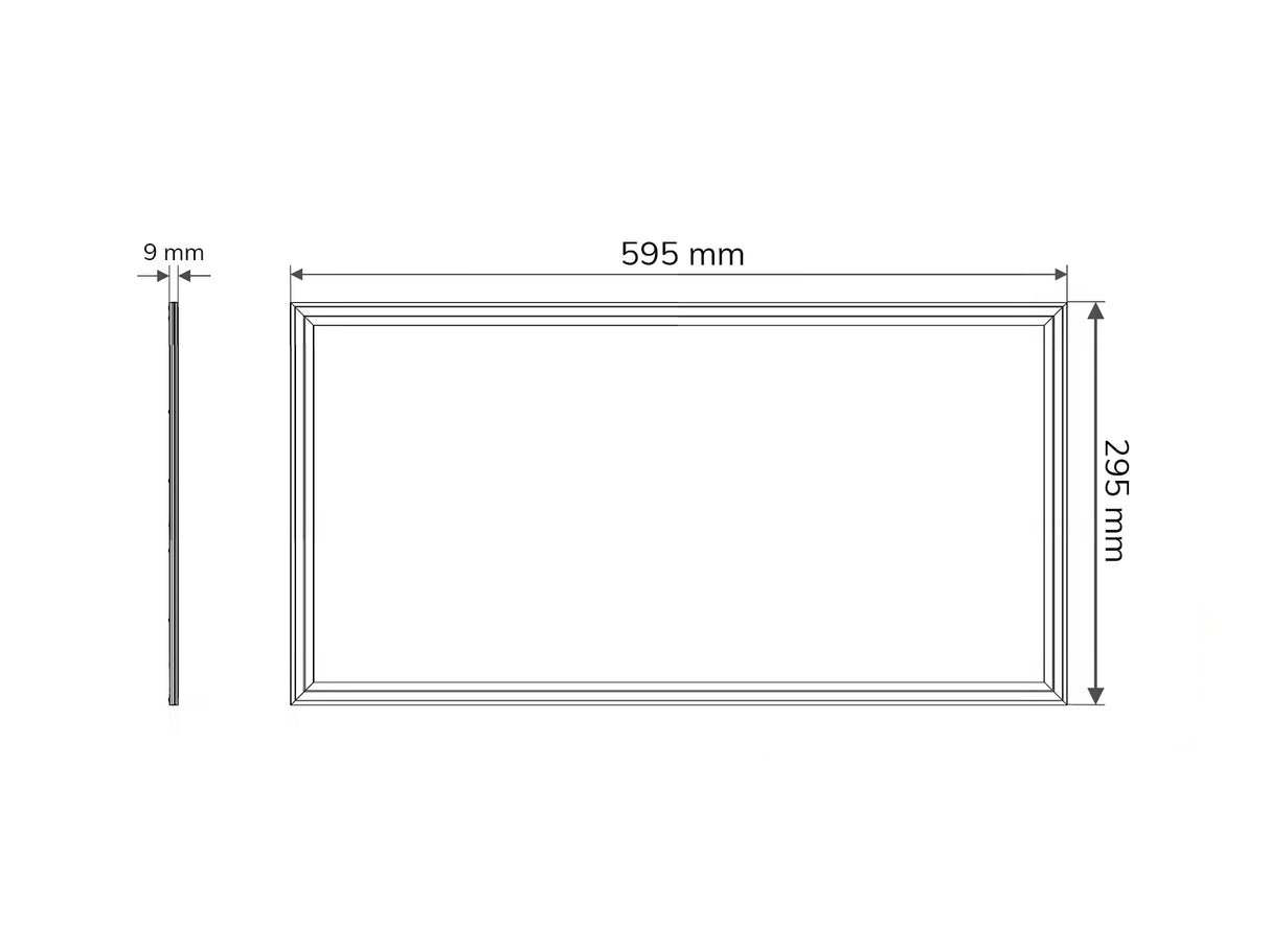 LED-Panel 30x60cm 24W 120lm/W