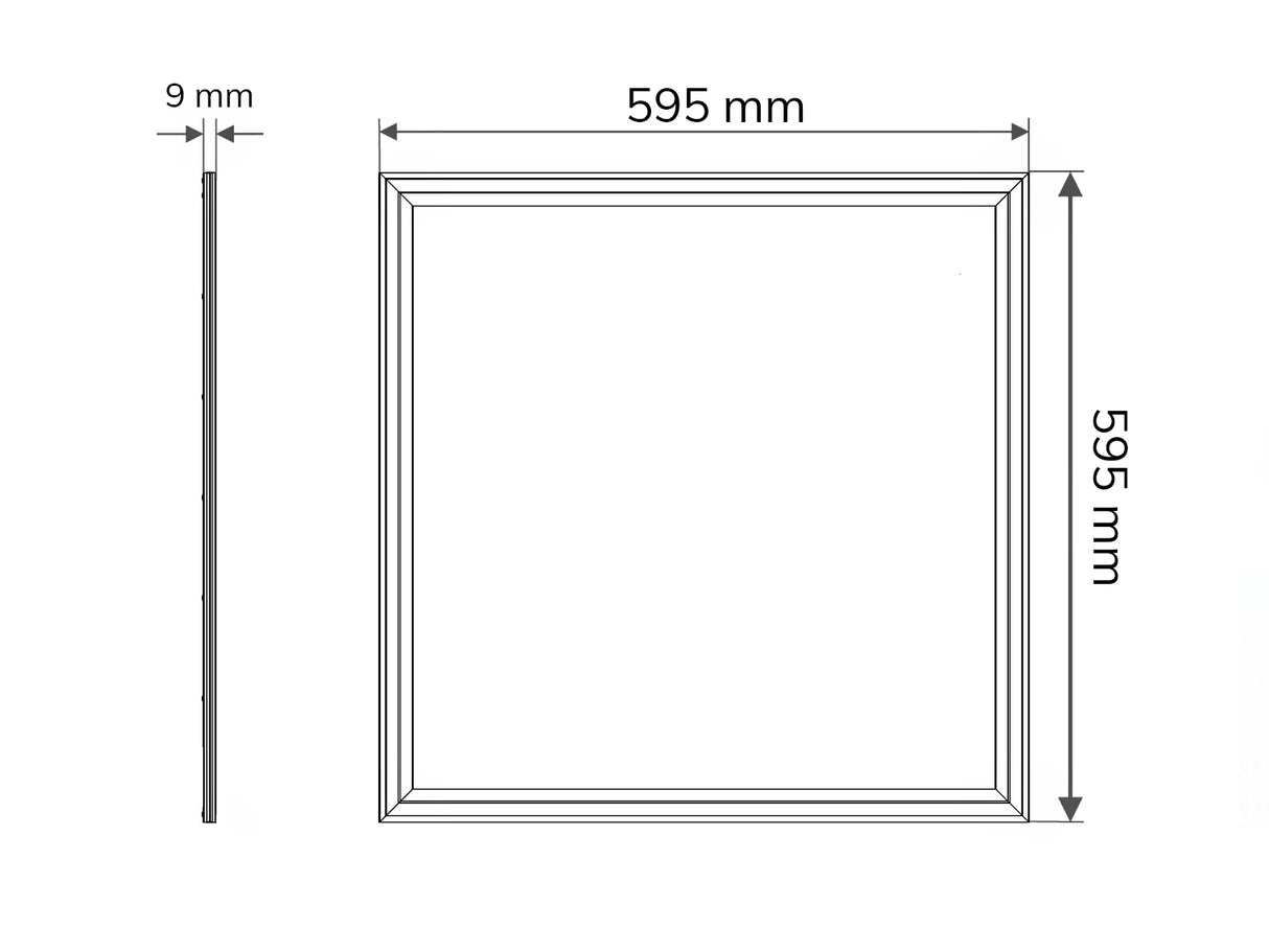 LED-Panel 60x60cm 36W 140lm/W X-High Lumen - Flimmerfrei