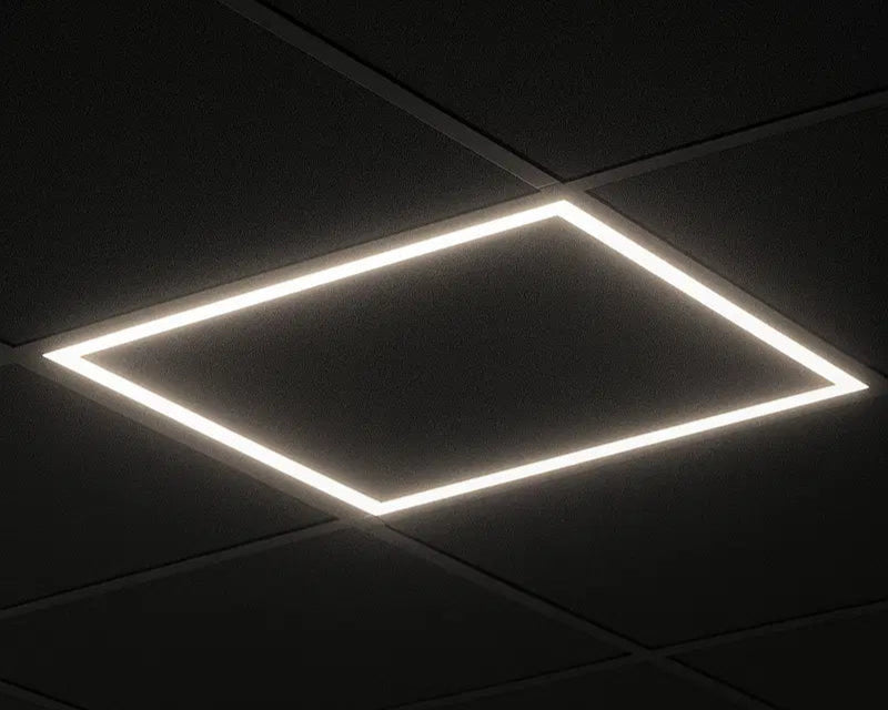 Schwarzes LED-Panel Hollow 60x60 cm 36W Einstellbare Lichtfarbe (CCT)