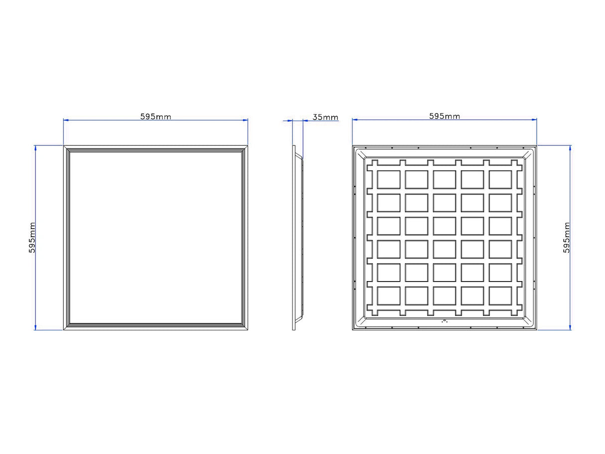 LED-Panel 60x60cm 36W 110lm/W