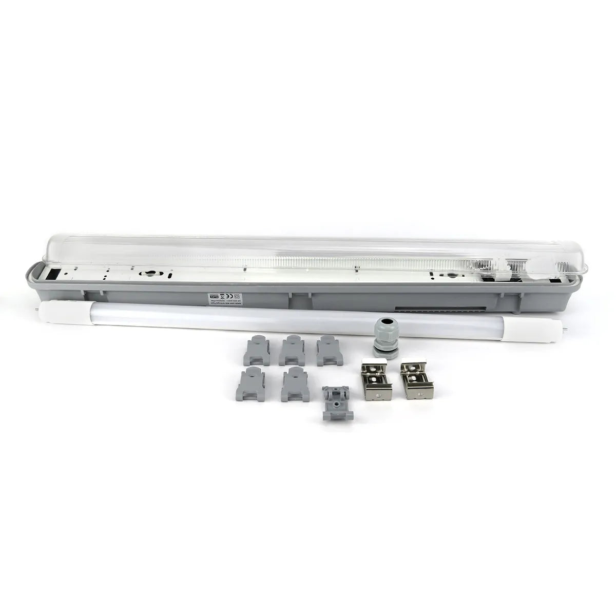 Wasserdichte T8-LED-TL-Leuchte, 60 cm, einzeln