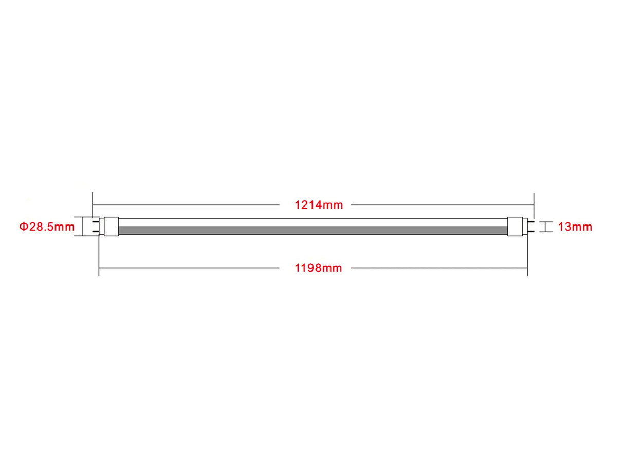 LED-Röhre T8 120cm 15/18W 200 lm/W
