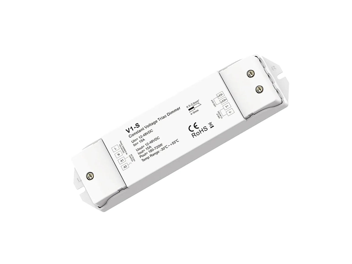 Dimmbarer LED-Streifen-Controller AC100V-240V 15A - für weißes Licht