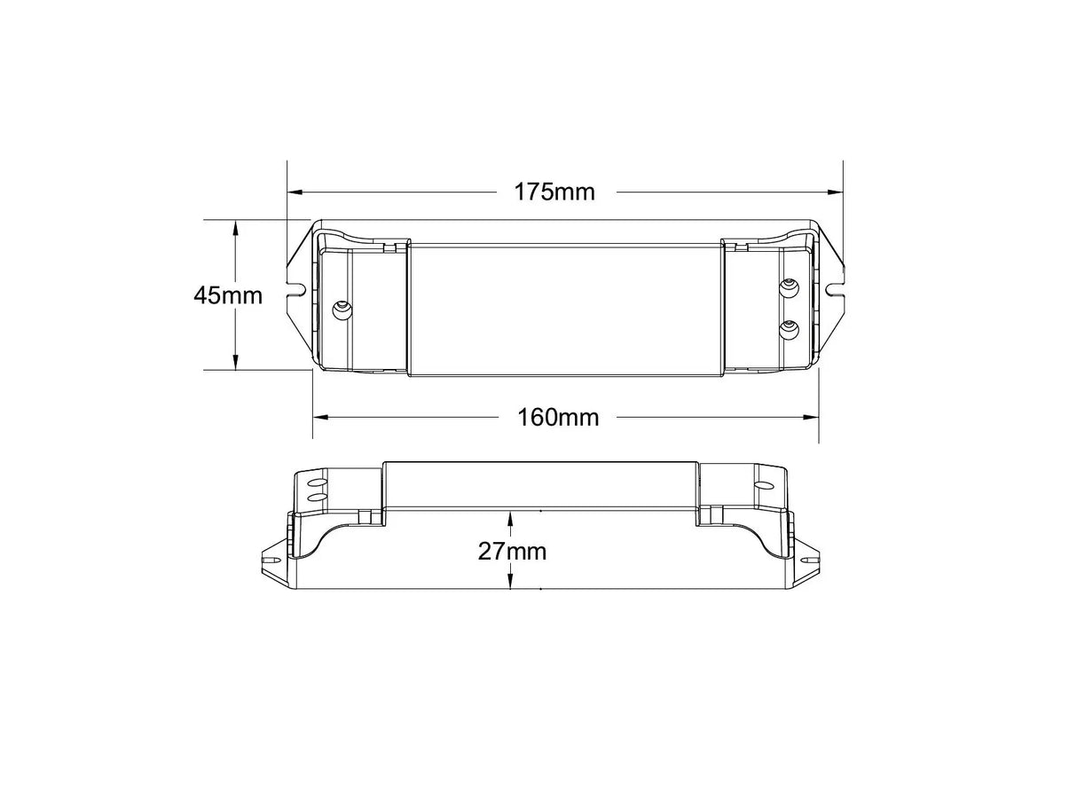 Dimmbarer LED-Streifen-Controller AC100V-240V 15A - für weißes Licht