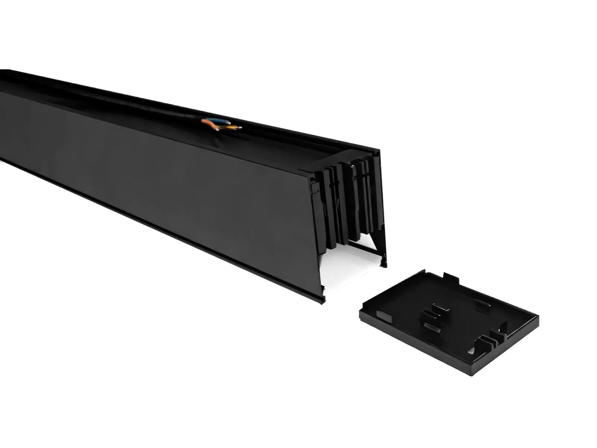 Hängende LED-Lichtleiste Schwarz 150cm 48W Anschließbar
