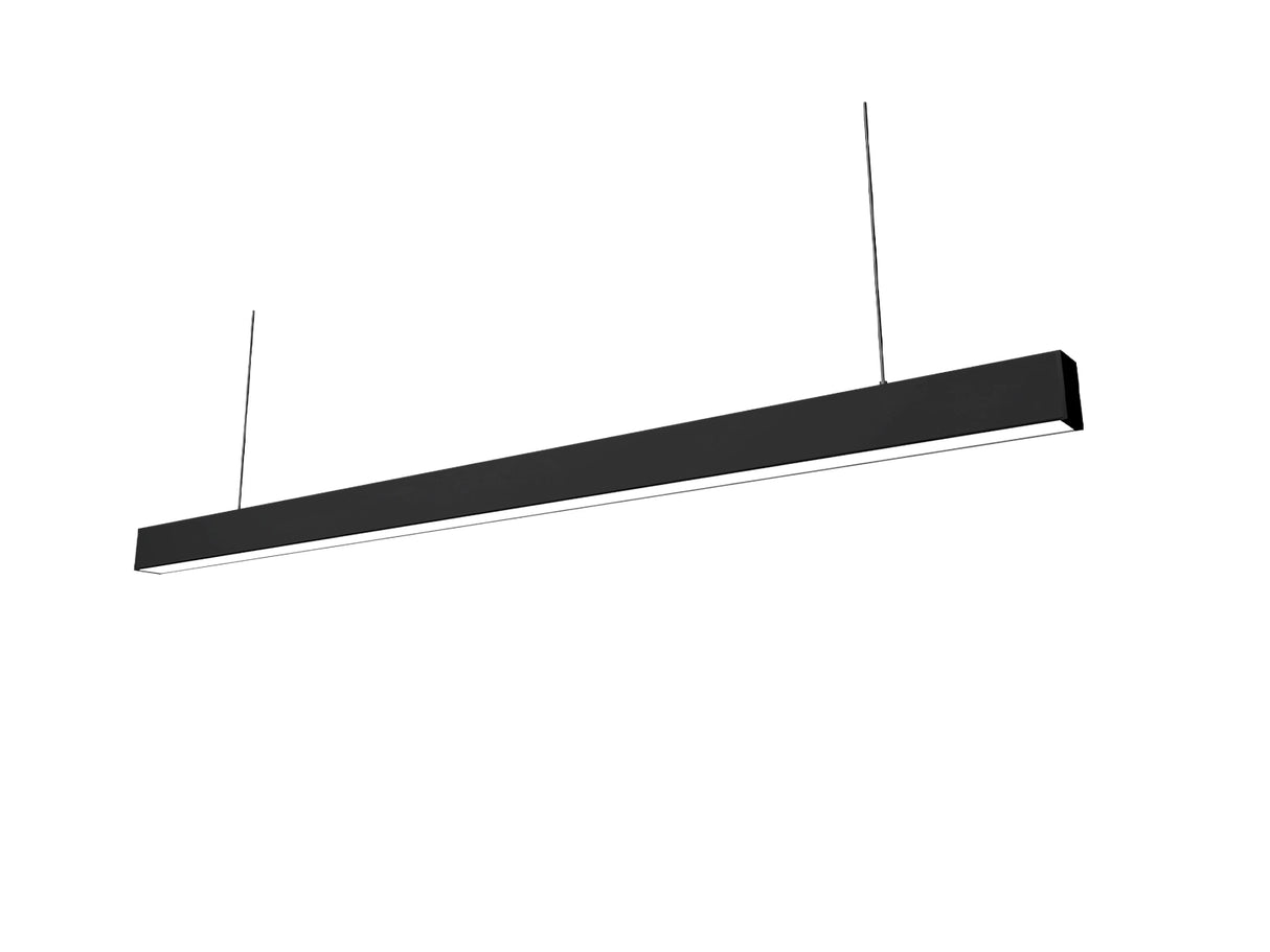 Hängende LED-Lichtleiste Schwarz 120cm 36W Anschließbar