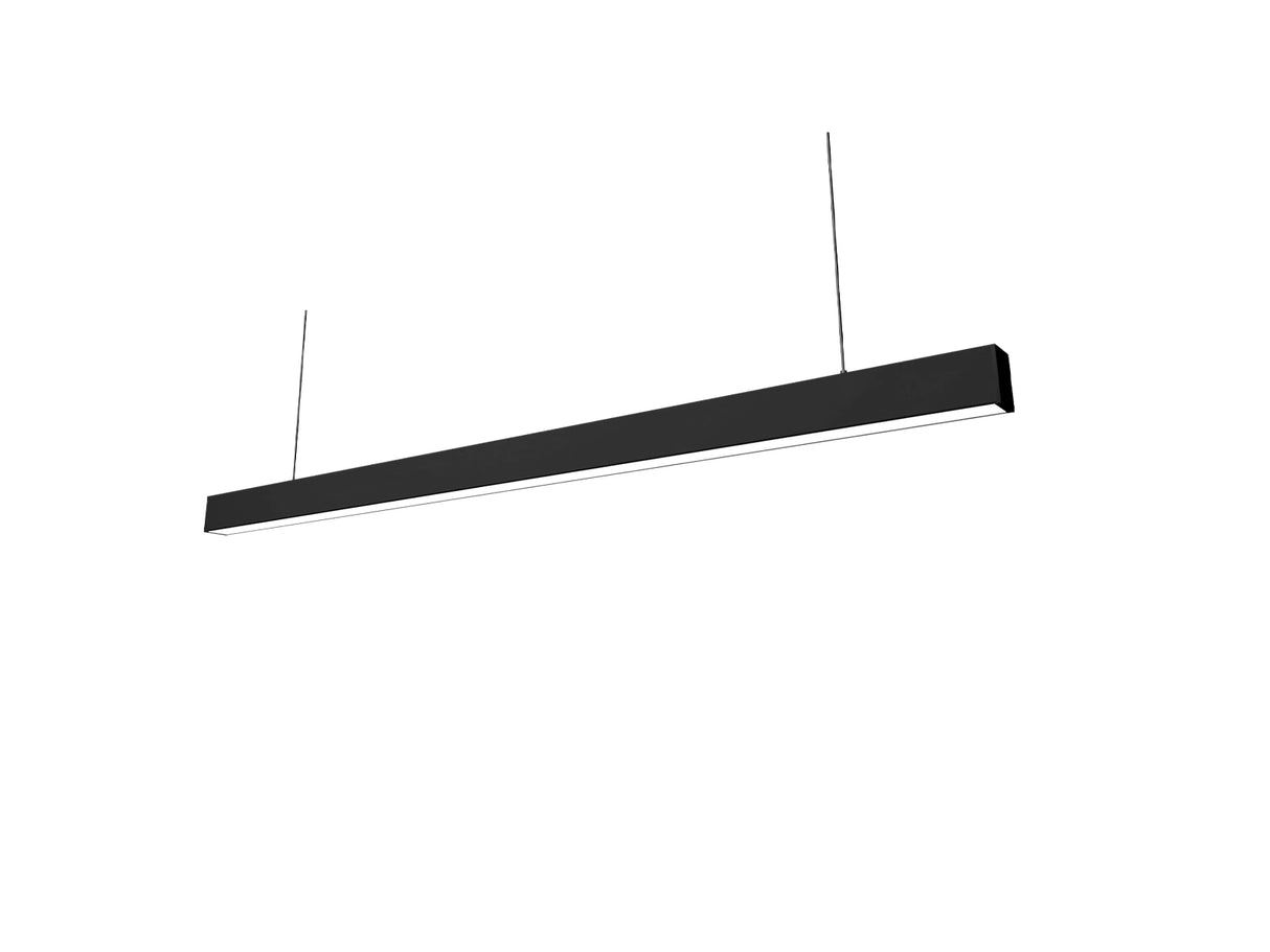 Hängende LED-Lichtleiste Schwarz 60cm 18W Anschließbar