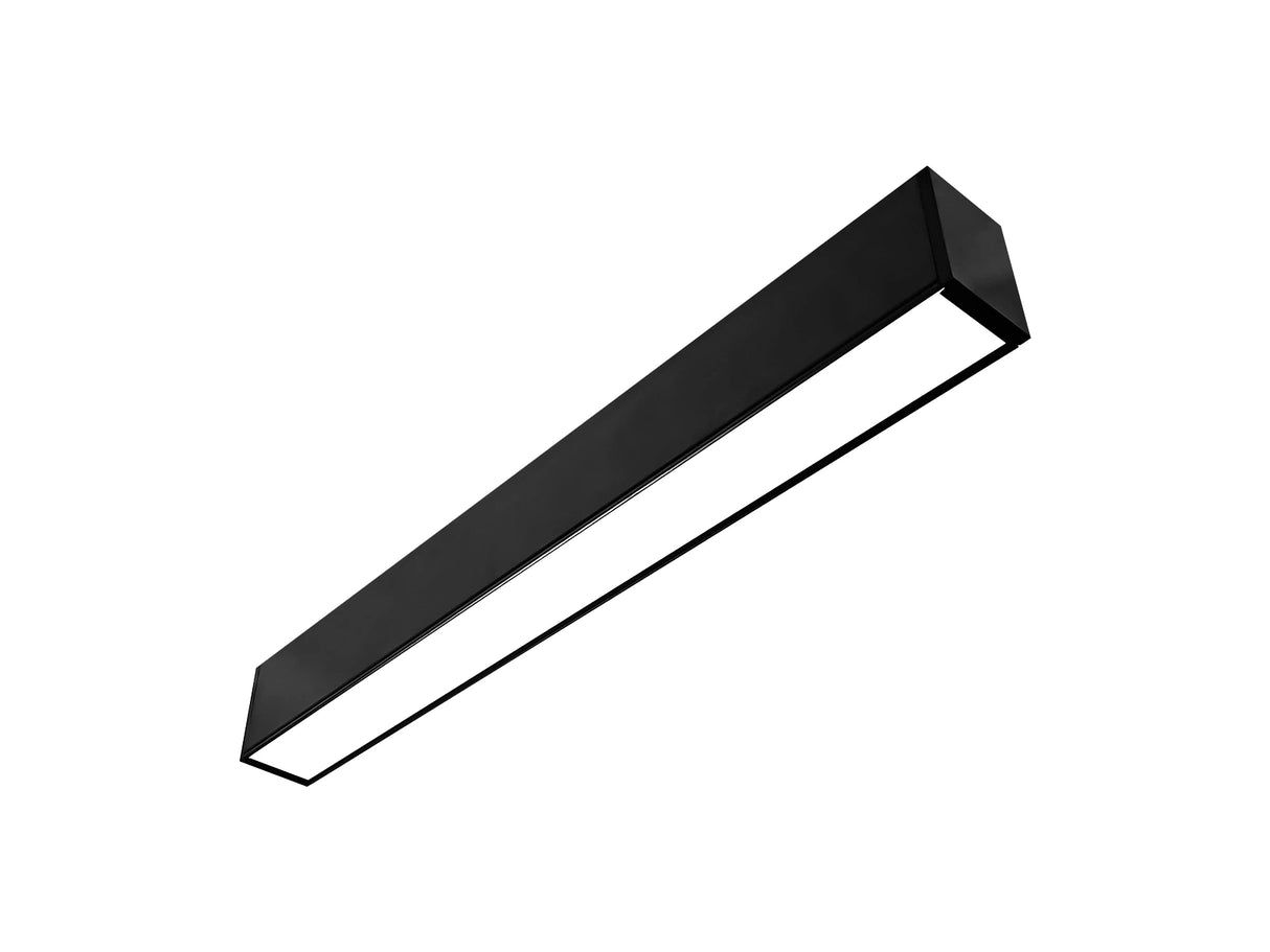 Hängende LED-Lichtleiste Schwarz 150cm 48W Anschließbar
