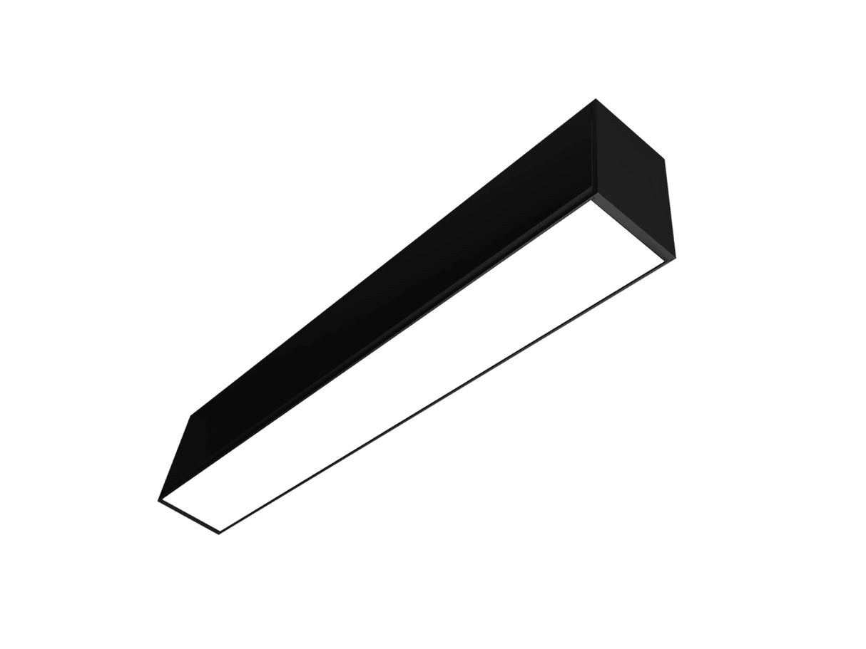 Hängende LED-Lichtleiste Schwarz 150cm 48W Anschließbar