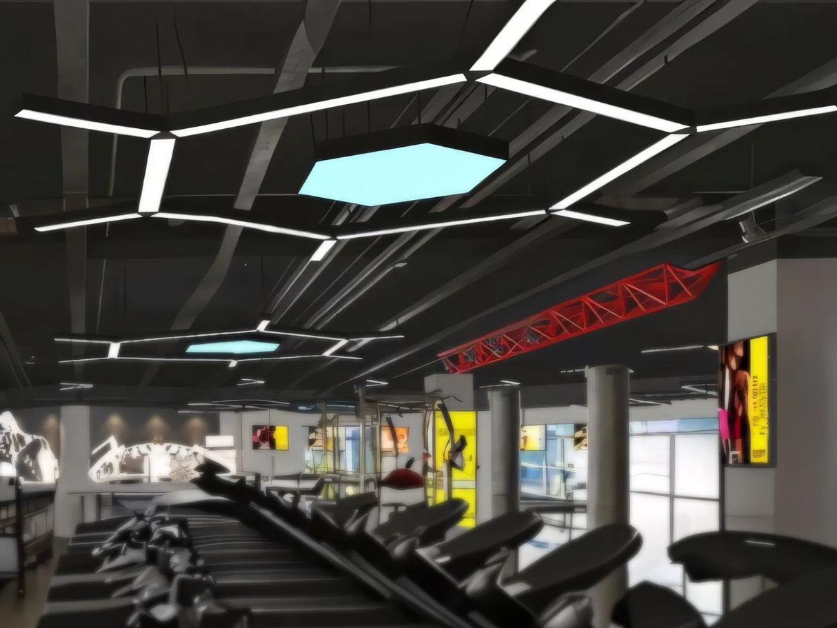 Hängende LED-Lichtleiste Schwarz 120cm 36W Anschließbar