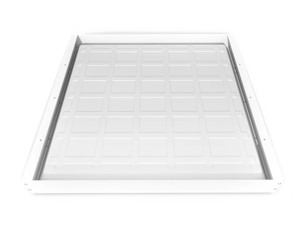 Hinterleuchtetes LED Panel Aufbaurahmen 62x62cm weiß