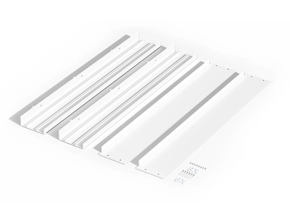 Hinterleuchtetes LED Panel Aufbaurahmen 62x62cm weiß