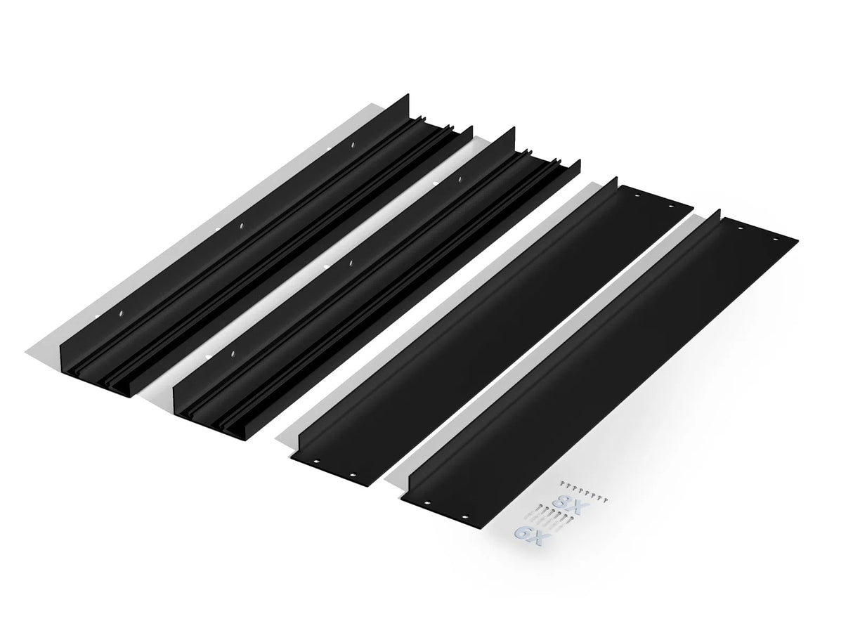 Back-lit LED Panel Aufbaurahmen 62x62cm schwarz