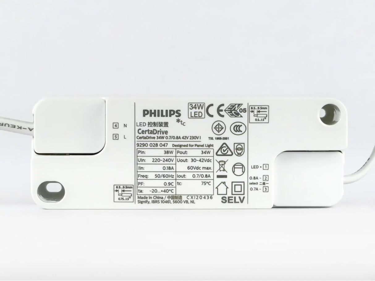 Philips LED-Treiber 28W | 32W | 36W | 700mA - 800mA - 900mA, flimmerfrei