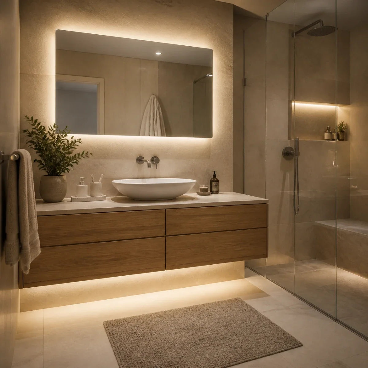 LED Streifen für das Badezimmer