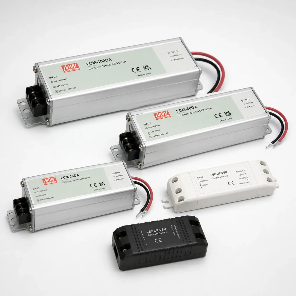 LED drivers verzamelshot voor LED panelen