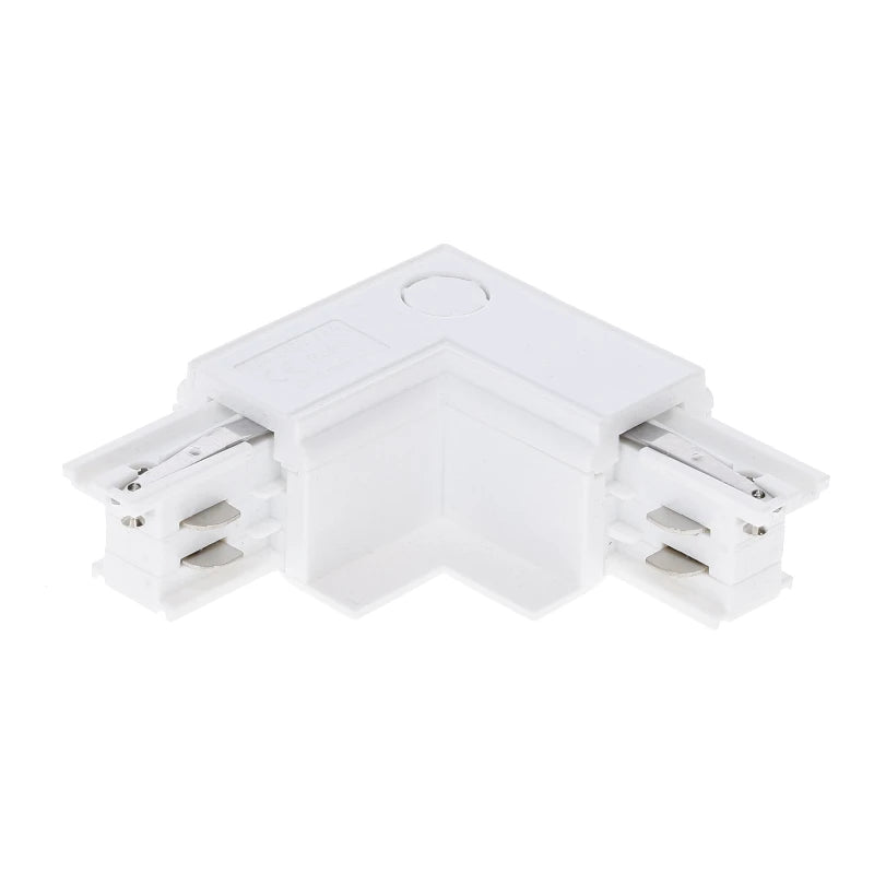 Inbouw 3-fase rail hoek connector wit binnenhoek