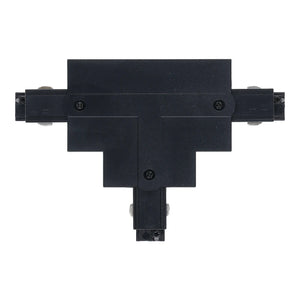 Inbouw 3-fase rail T-splitsing connector zwart links 1