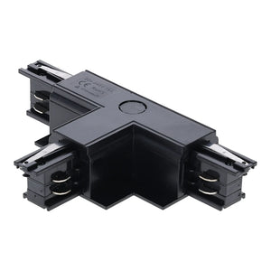 Inbouw 3-fase rail T-splitsing connector zwart links 1