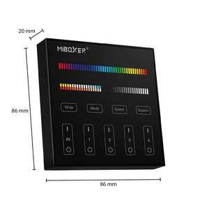 Mi-Light Wandsteuerung 4 Gruppen | RGB+CCT